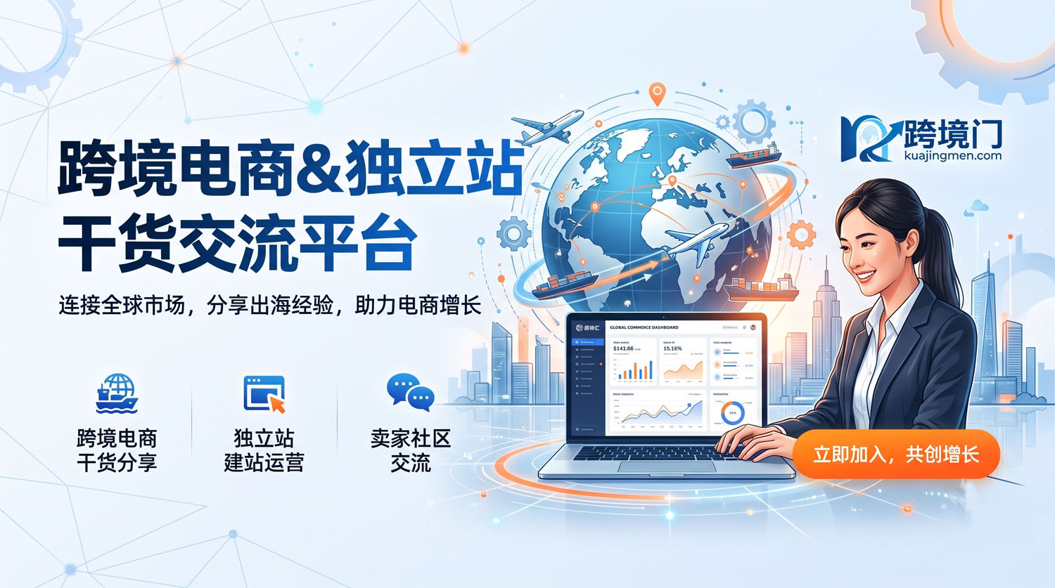 跨境门-跨境电商平台服务|跨境电商独立站搭建服务